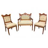 3pc Parlor Chair Set