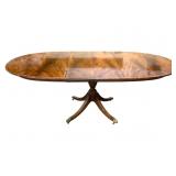 Large Expandable Claw Foot Kitchen Dining Table