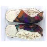 Pair of Felt Embroidered Slippers