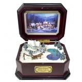 Thomas Kincaid Holiday Gathering Music Box