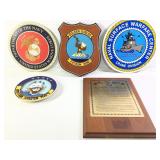 5 US Navy Plaques