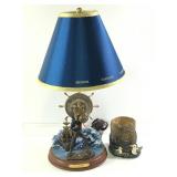 US Navy Themed Accent Lamp & Pencil Holder
