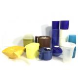 Tupperware Tumblers Pitcher Colander +
