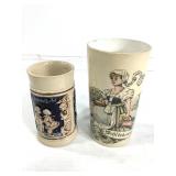 Miniature Early West German Beer Stein + Glass