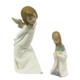 Two Lladro Porcelain Religious Figurines