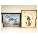 2 Framed Bird Prints