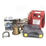 Misc Tools w Air Compresser Toolbox +