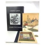 Russian Religious Art w Wood Piece & Coin