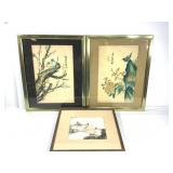 3 Framed Japanese Art Prints