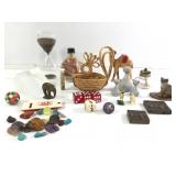 Miniature Figures Rocks Dice +