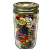 Vtg Jar Full of Buttons