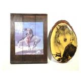 Two Wooden Wall Decorations