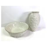 Gold Accented Lenox Bowl & Urn