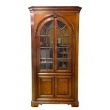 Very Large 1982 Corner Cabinet w Lighted Interior