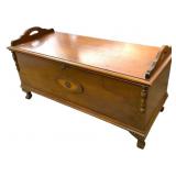 Large Walnut Finished Cedar Lined Chest