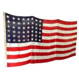 Vtg Large 48 Star American Flag - 5