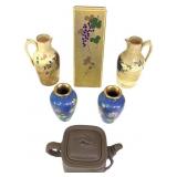 Enameled Vases Lacquered Box Pitchers+