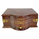 Locking Dresser Jewelry Box Brass Fittings Keys