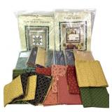 Collection of Fabrics w Pre Sorted Quilt Blocks +