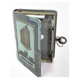 Vtg Lafayette Life Ins Co Metal Book Bank w Key