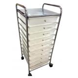 10 Drawer Rolling Organizer