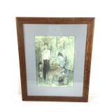Framed Picasso Print - The Couple