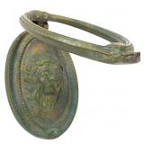 Vtg Brass Lion Door Knocker