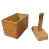 Early Wood Butter Press