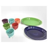 6 Fiesta Cups & 2 Platters