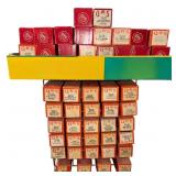 Huge Collection Player Piano Rolls w Stand