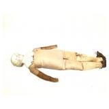 Antique Doll Body w Porcelain Head