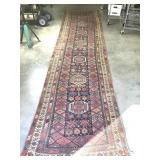 LARGE Early Turkish Style Runner Rug - 186" x 44"
