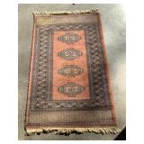 Vtg Afghan Rug - 50" x 30 1/2"