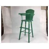Vintage Green Doll High Chair Toy