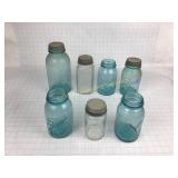 7 Glass Mason Jars