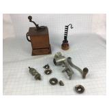 Vintage Coffee Grinder Food Grinder Candle Holder