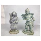 Ceramic Statue Flower Vase Samurai Gatherer