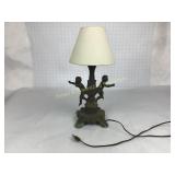 Vintage Lamp 2 Cherubs