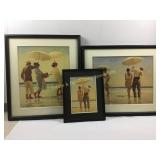 Vettriano Beach Prints Framed