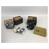 2 Vintage View-Master Stereoscope & 3-D