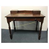 Wood Desk w/Turned Legs