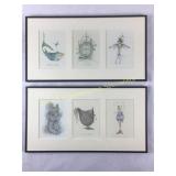 2 Sets of Fun Framed Cards