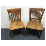 2 Oak Side Chairs