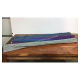 3 Rolls Upholstery Fabric Shades of Blue