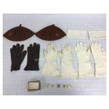 Vintage Girls Scout Brownie Beanies Pins Plus