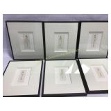 Six Framed Original Fiber Art Women