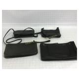 4 Vintage Black Leather Coach Bags