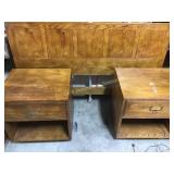 Henredon Artefact Campaign Style Side Tables Plus