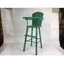 Vintage Green Doll High Chair Toy