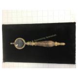 Italian Brass & Wood Magnifier